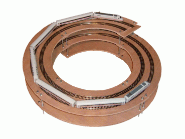 N Gleiswendel für Atlas Gleise, Radius 17,5"/18,75"