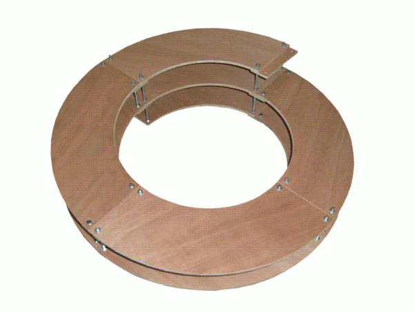 H0 Gleiswendel mit 2 Ebenen, R2/R3 - Materialstärke 9,5 mm